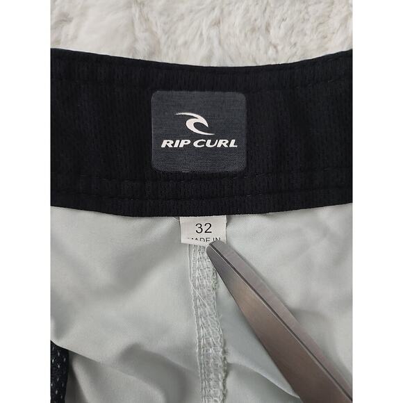 Rip Curl Men's Swim Green Blue Board Shorts Size 32 Pool Travel Vacation - Picture 6 of 10